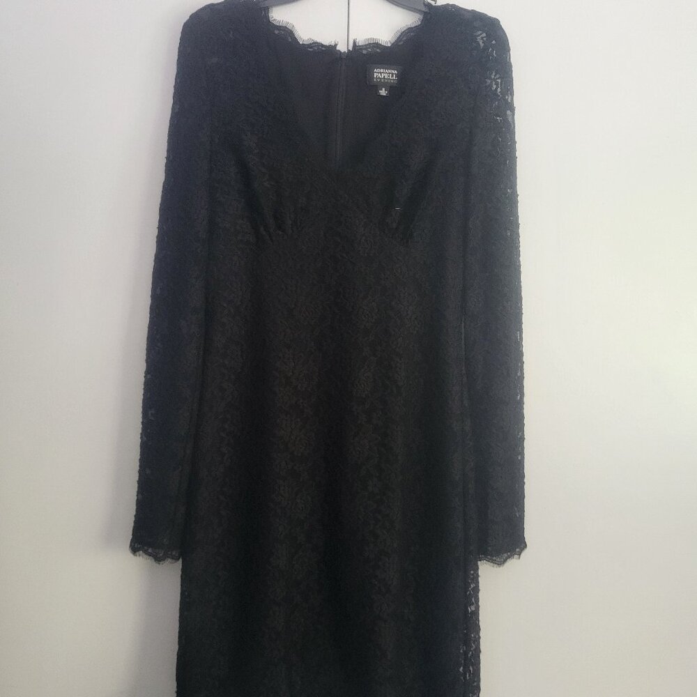 Classy Black Lace Dress • Conservative Coverage • Worn Once